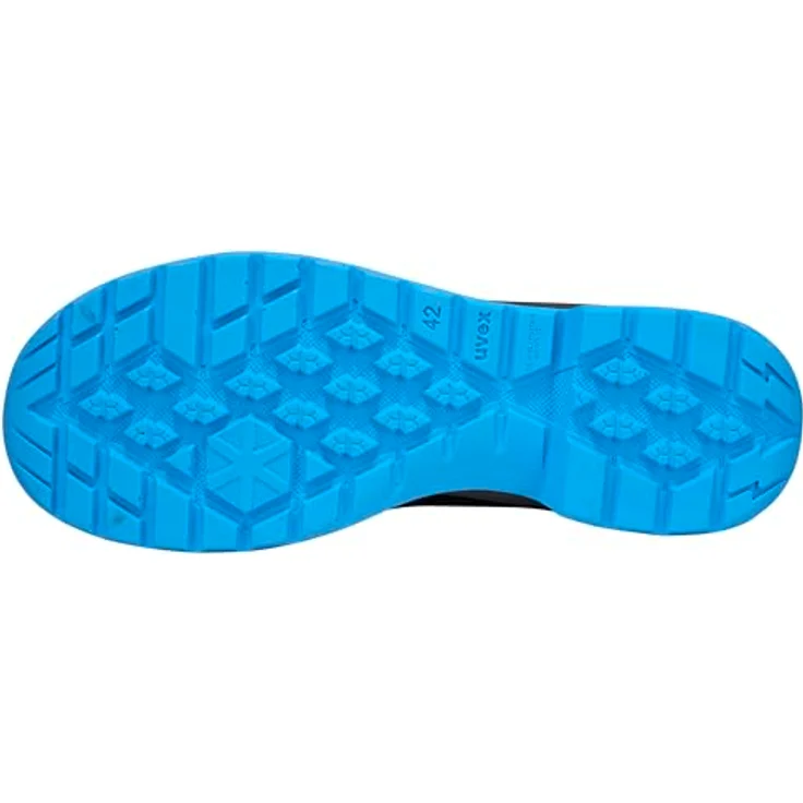 Uvex uvex 2 trend Sandale S1P Arbeitsschuh, sportlich mit Stahlkappe und Stahlzwischensohle, schwarz, blau – Bild 8