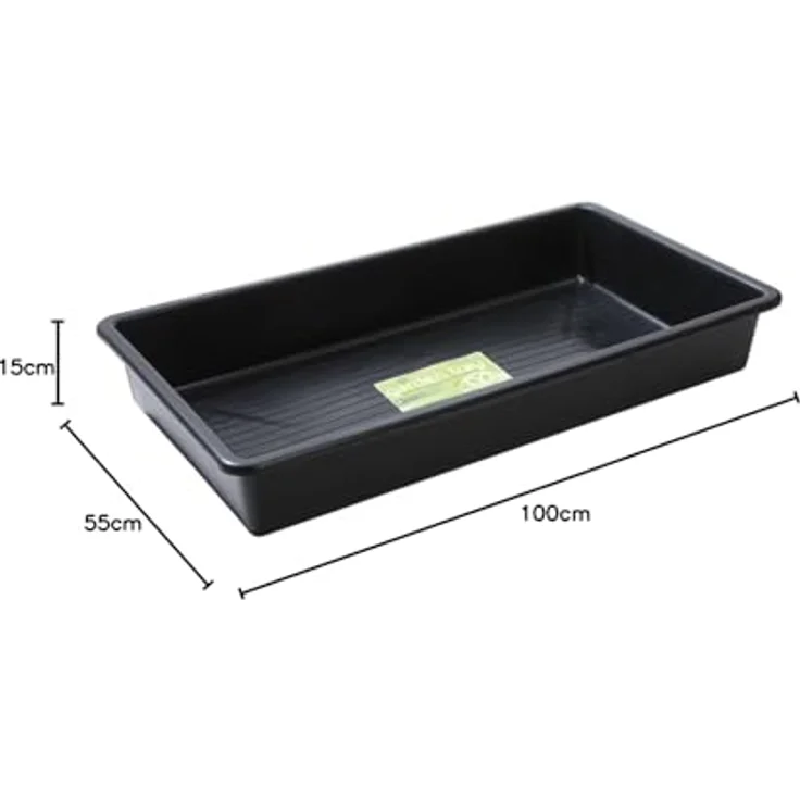 Garland Titan Gartentablett schwarz, 65 Liter Kapazität für Saatanzucht, 100x55x15 cm – Bild 2