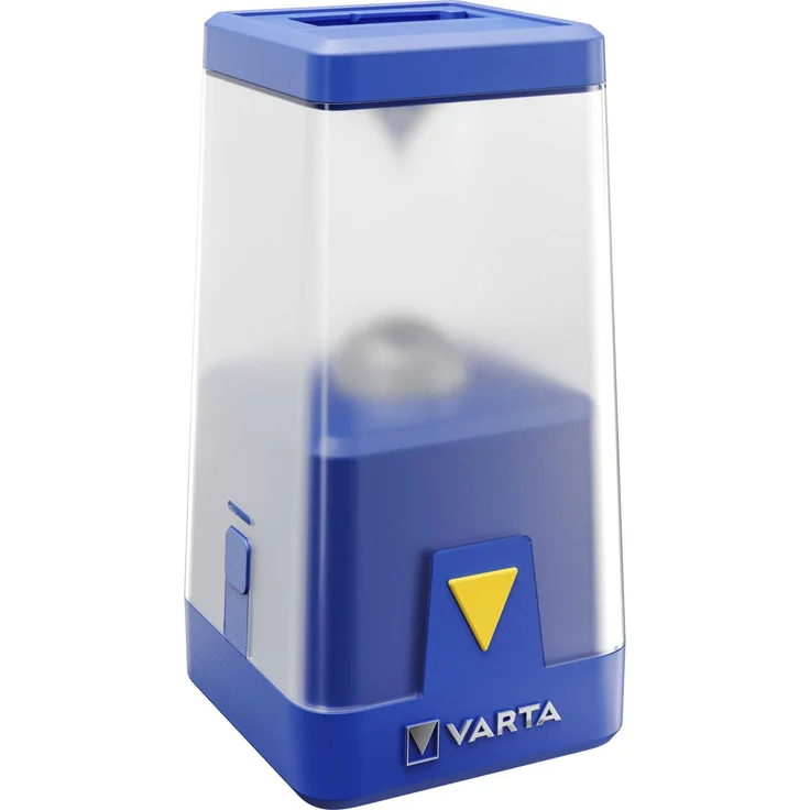 Varta Outdoor Ambiance Laterne L20, 400 Lumen, blau, spritzwassergeschützt, dimmbar, mit abnehmbarer Außenlinse, 6 Farbmodi – Bild 1