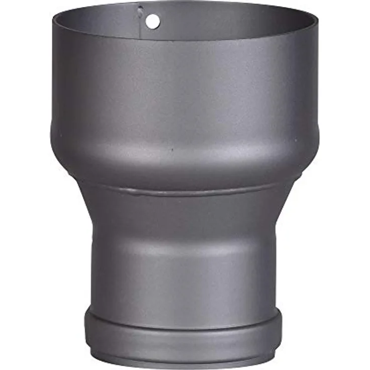 FIREFIX RD150/Ü7 Erweiterung 80 auf 120, Dichtung für 2 mm starke Rauchrohre, dunkelgrau lackiert, 160 mm lang