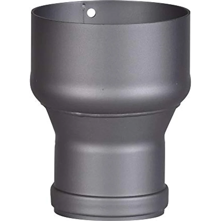FIREFIX RD150/Ü7 Erweiterung 80 auf 120, Dichtung für 2 mm starke Rauchrohre, dunkelgrau lackiert, 160 mm lang – Bild 1