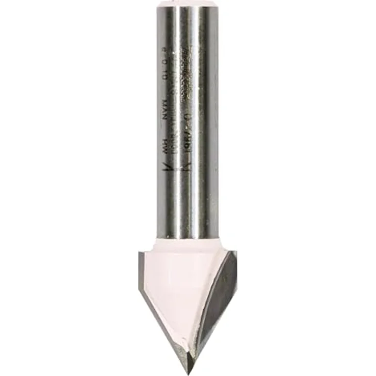 Makita D-47961 V-Nutfräser 12,7mm, Ø 8mm Schaft, 60° Winkel, 16mm Arbeitslänge, 48mm Gesamtlänge – Bild 1