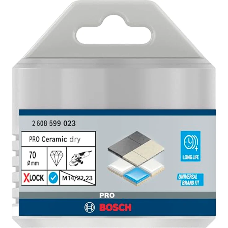 BOSCH Diamanttrockenbohrer Pro Core Cutter dry, Ø 70 mm, X-Lock für harte Fliesen und Stein – Bild 2