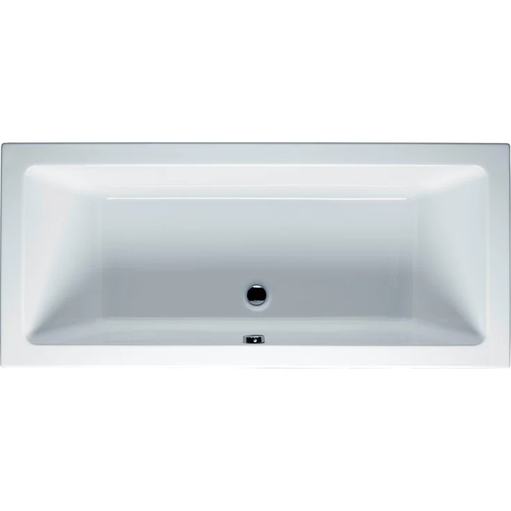 Riho Lusso Badewanne, rechteckige Einbau-Badewanne für 2 Personen, weiß, B036001005