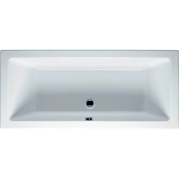 Riho Lusso Badewanne, rechteckige Einbau-Badewanne für 2 Personen, weiß, B036001005