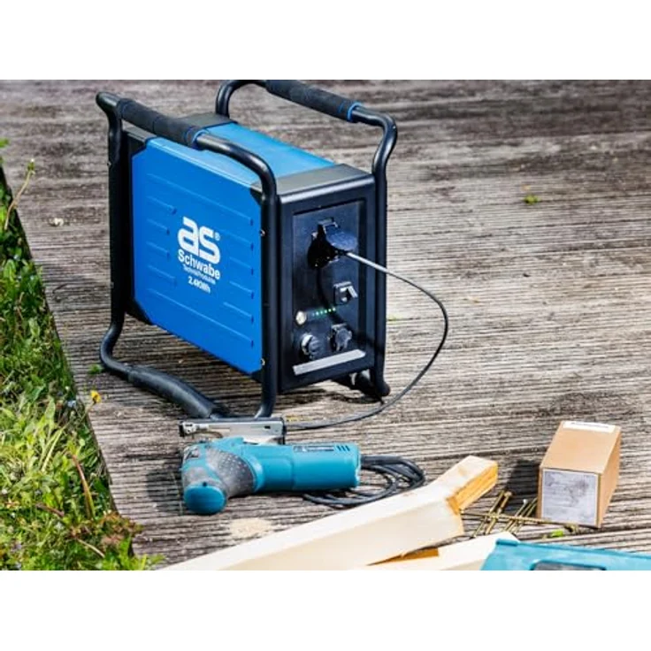 As - Schwabe ECO Powerstation 5000, leistungsstarke Power Station mit 2,40 kWh Akku, 2500 W Dauerleistung, IP54, mobil und schadstofffrei, 29,4 kg – Bild 4