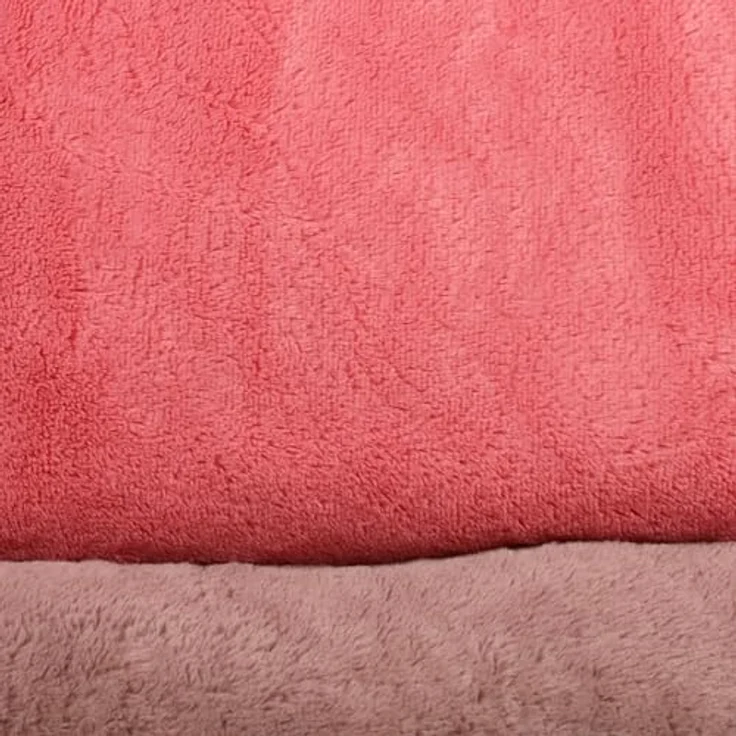 Flamingo Korb für Welpe Oddi Rechteck Rosa 60x50x20cm - Abnehmbarer Bezug mit Reißverschluss - Waschbar - Rutschfester Boden – Bild 2