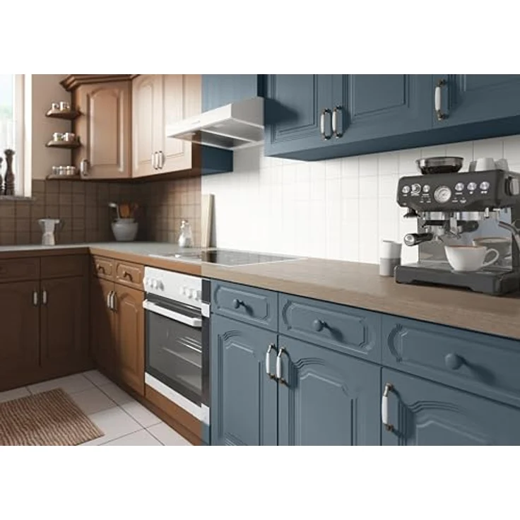 Alpina Möbellack Tiefsee, seidenmatt, 750 ml - strapazierfähige, wasserbasierte Oberfläche für alle Möbeloberflächen, reinigungsbeständig, für bis zu 10 m² – Bild 3