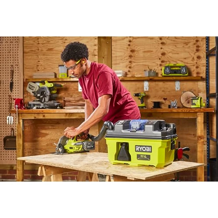 Ryobi RV1811-0 5133005995, Akku-Trockensauger, Hypergreen – Bild 2