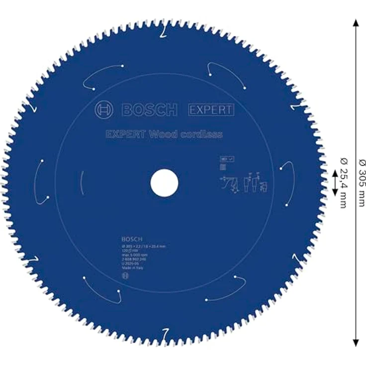 Bosch EXPERT Wood cordless Kreissägeblatt, Ø 305 mm, T120, für Weich- und Hartholz, langlebig mit Bosch Carbide Technology – Bild 3