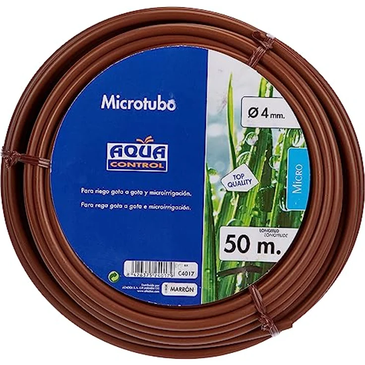 Aqua Control C4017 Pack von 5 microtubo Tropfen von 4 mm, braun Bewässerungszubehör – Bild 3