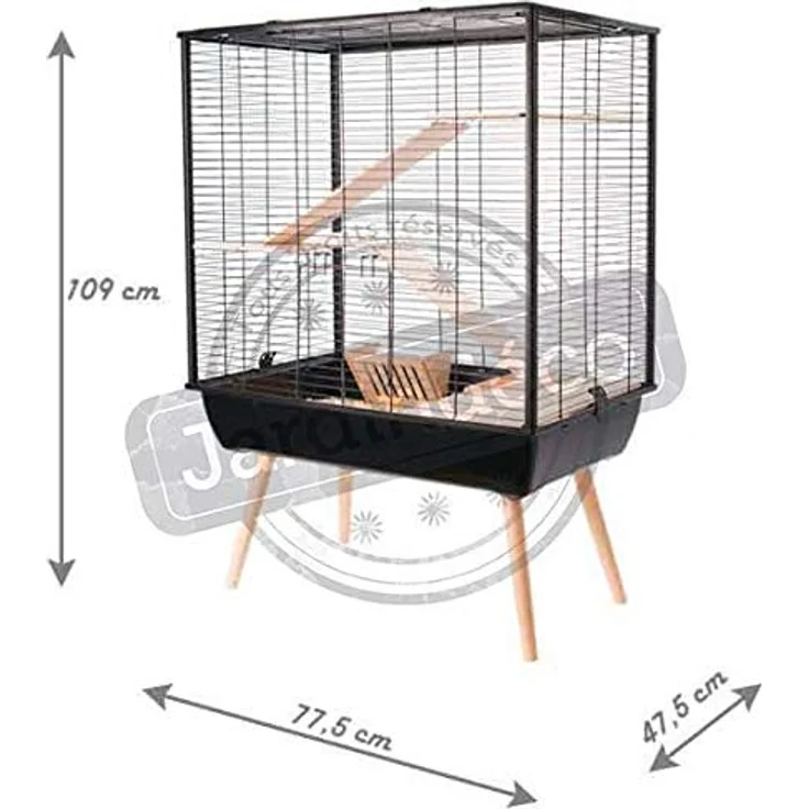 ZOLUX Neo Cosy H80 - Cage Large Rodents - Grey, 1 Unité (Lot de 1) - Preisvergleich – Bild 4