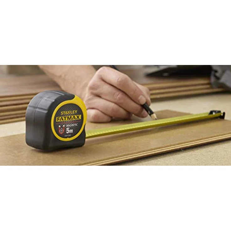 Stanley FatMax Bandmaß Blade Armor, Magnethaken (5 m Länge, Feststeller, automatischer Rücklauf, Gürtelclip) FMHT0-33864 – Bild 8
