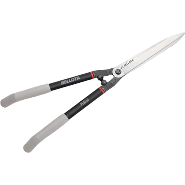 Bellota Heckenschere Proline, 690 mm Gesamt-Länge, 267 mm Blatt-Länge, mit gerader geschmiedeter Klinge und Aluminiumgriffen mit Soft-Touch-Griffen – Bild 1
