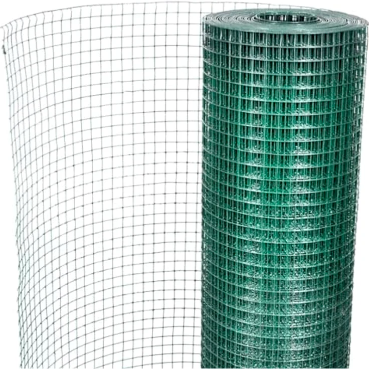 VidaXL 1m x 25m Drahtgitter Maschendraht Volierendraht 12x12mm – Bild 4