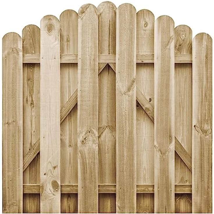 vidaXL Gartentor Imprägniertes Kiefernholz 100 x 100 cm – Bild 2
