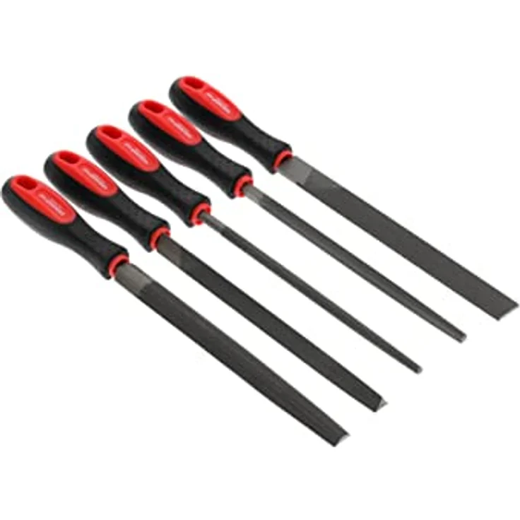 GEDORE red Feilensatz, 5-teilig, Spezialstahl, Inkl. Kunststofftasche, 2-Komponenten-Griff, Rot-Schwarz – Bild 4