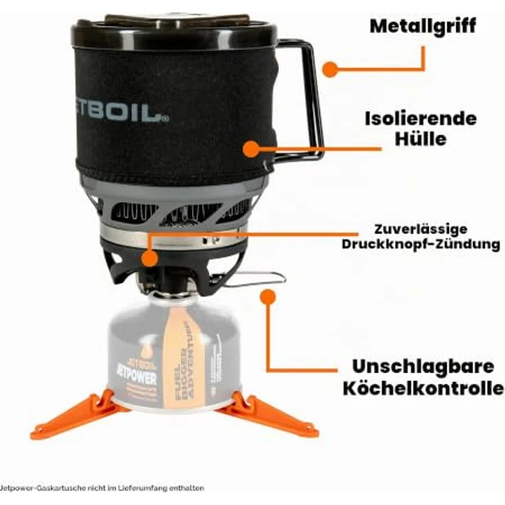 Jetboil MiniMo, Campingkocher für Bergsteigen und Wandern, geeignet für Damen und Herren – Bild 5