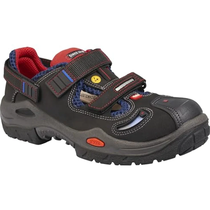 Ejendals JALAS 3820R RESPIRO, Sicherheitssandale S1 SRB, schwarz, Gr. 39, atmungsaktiv, antistatisch, ölbeständige TPU-Sohle – Bild 2