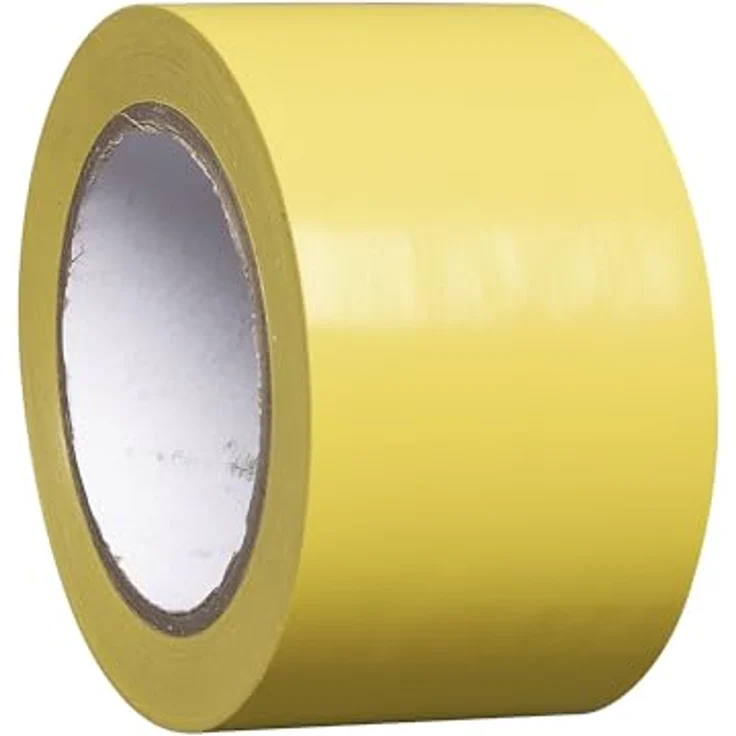Certeo Markierset Bodenmarkiergerät und -band, gelb, inklusive 2 Rollen Bodenmarkierband, Schneidmesser, Schlagschnur und Kreide – Bild 2