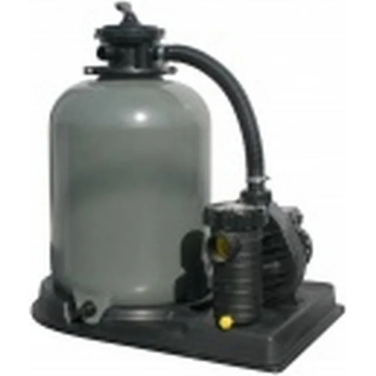 Waterman Sandfilteranlage SF 142, Komplett-Set mit 8 m³/h Pumpenleistung, 600W, 6-Wege-Top-Mount-Ventil für Pools bis 40 m³