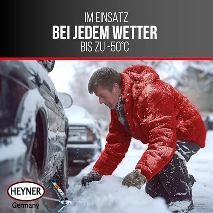HEYNER Ultra Lift XS PRO Scherenwagenheber 0,8t + Tasche, robuste Qualität, Kältebeständigkeit bis -50 Grad, drehbarer Sattel, leicht und zuverlässig – Bild 4