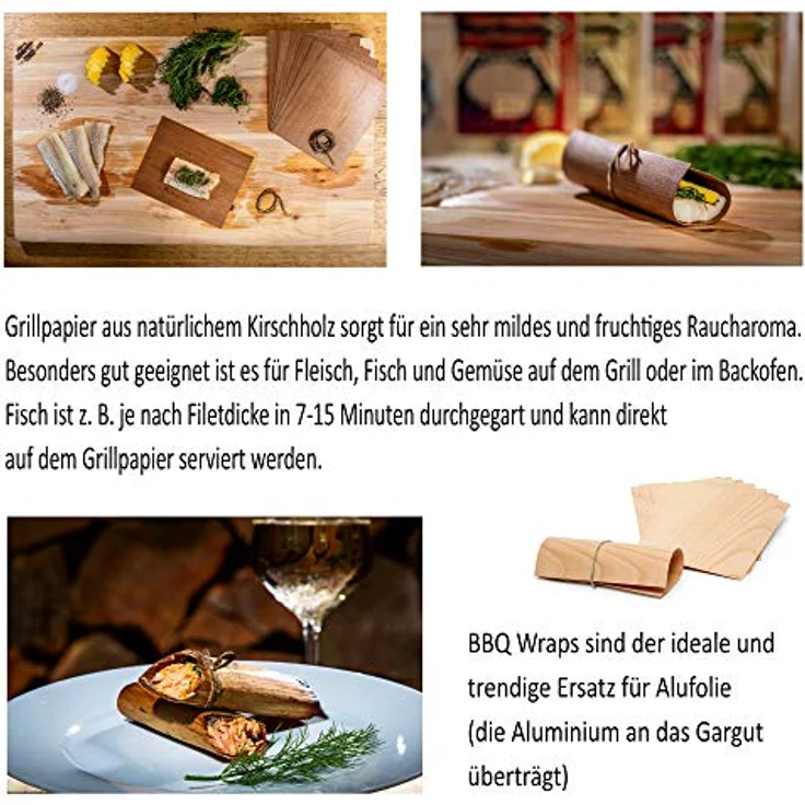Axtschlag Räucherchips XXL 4er Set BBQ Favorites Wood Chips Buche, Hickory, Kirsche, Whiskey zum Grillen, Smoken, Räuchern für alle Grills 4 x 1000 g – Bild 7