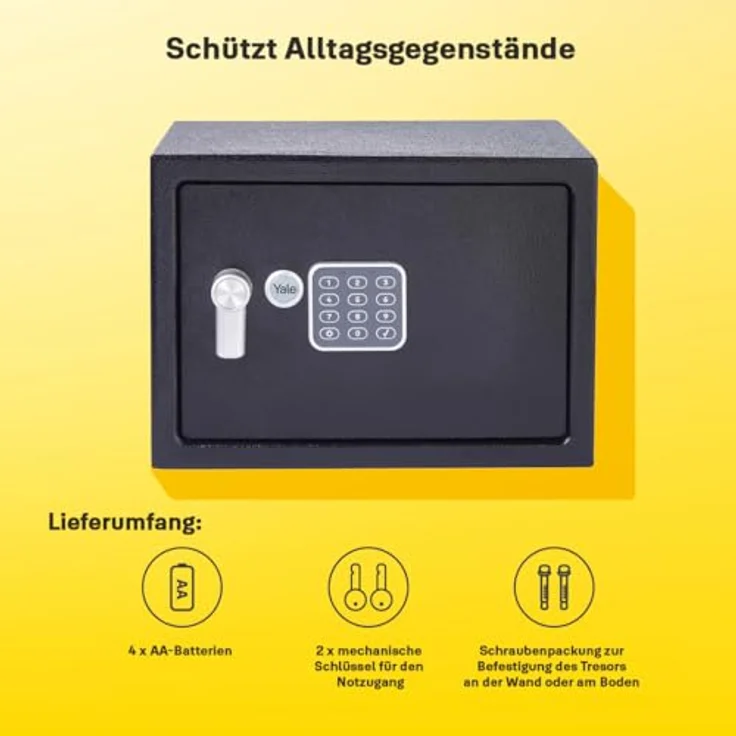 Yale, Tresor, YE YSV250DB2 - Tresor PIN-Code 16.3L (16.30 l) – Bild 4