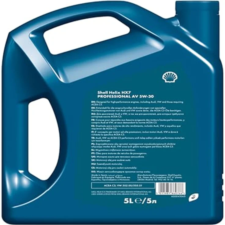 Shell Helix HX7 Professional AV 5W30 Motorenöl, 5L – Bild 2
