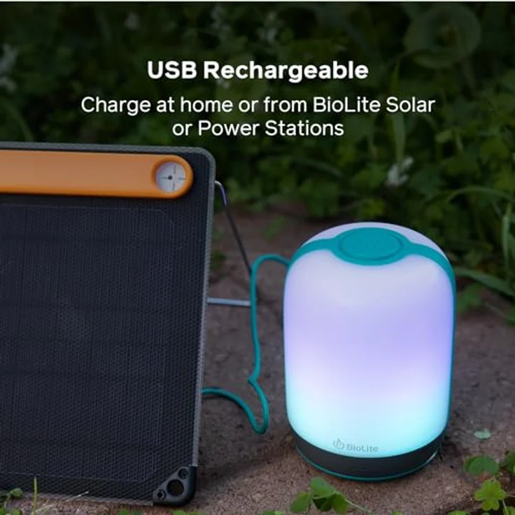 BioLite AlpenGlow Outdoor Laterne u. Powerbank, 500 lm, ChromaReal LEDs, versch. Farben – Bild 4