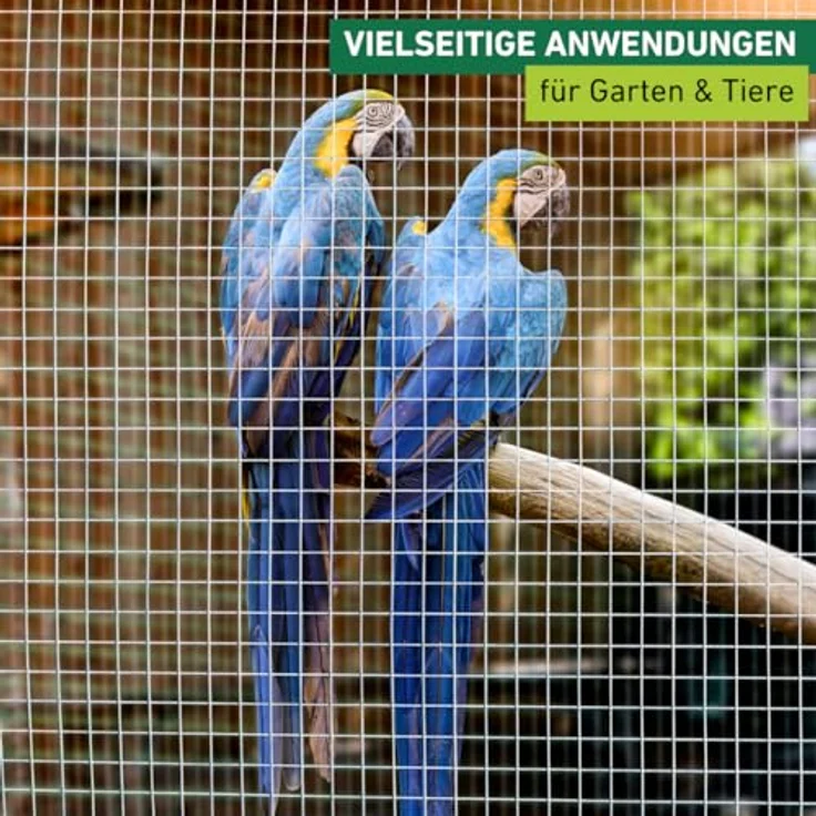 Windhager Maschendrahtzaun, 2,5x0,5 m verzinktes Viereckgeflecht mit 13 mm Maschenweite für vielseitige Anwendungen – Bild 2