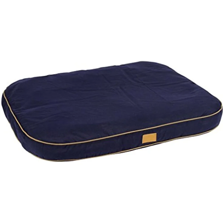 Kerbl 81314 Liegekissen Jerome, 100 x 70 x 11 cm, Navy-Cognac – Bild 2