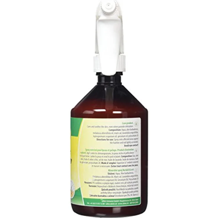 cdVet Naturprodukte Fell & Haut Mineralspray 500 ml - Hund, Pferd - Pflegemittel - Parasitenbefall - pflegt + beruhigt die Haut - Schuppen + trockene Hautpartien + glanzlosem Fell - Reinigung - – Bild 2