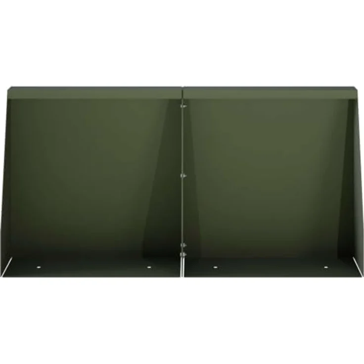 vidaXL Beetumrandung Stützmauer, 4 Stück, 40 x 12 x 30 cm, Wetterfester Stahl in Olivgrün, Modulares Design – Bild 6