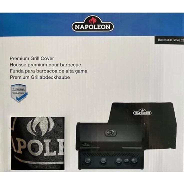 Napoleon Abdeckhaube für 300er Serie 32 Zoll Einbaugrill Rogue 525, wetterfest, mit UV-Schutz und belüfteter Konstruktion – Bild 2