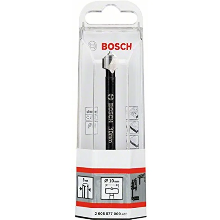 Bosch Forstnerbohrer 10 mm, Präzisionsbohrer für splitterfreies Bohren in Holz – Bild 2
