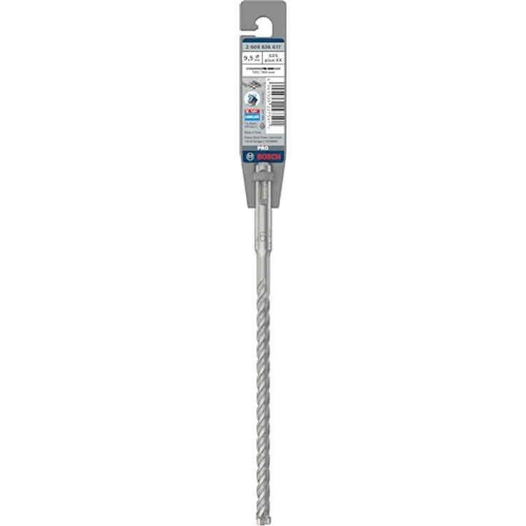 Bosch Accessories Spiralbohrer Bosch Accessories 2608836617 2608836617 Hammerbohrer 1 St. - Hochwertiger Stahlbetonbohrer mit zähem Wolfram-Carbide, 4-Schneider-Design und 4 Spiralnuten – Bild 2