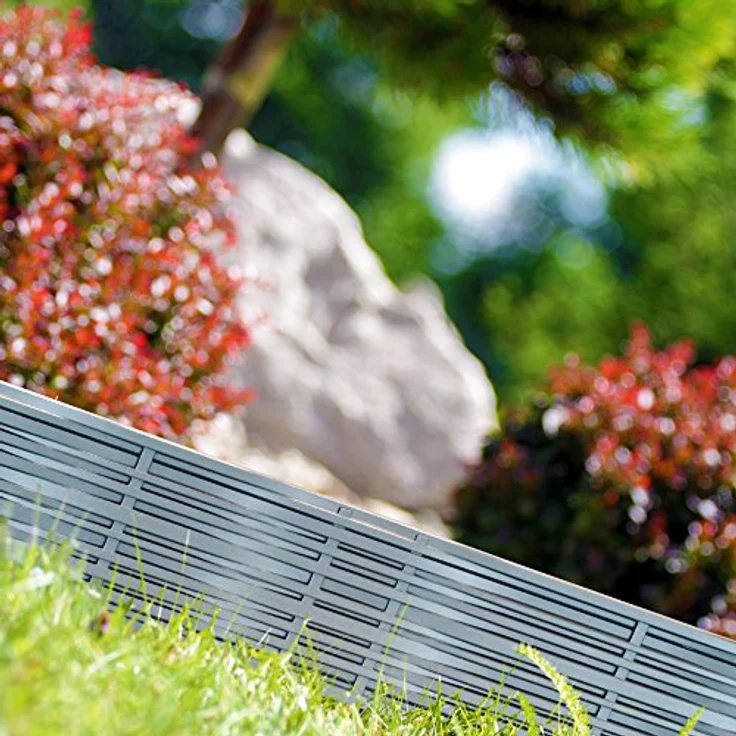 Rasenkante Kunststoff UV-beständig Erdspieß wetterfest Beetumrandung Beeteinfassung Weidezaun Optik Gartenzaun Randstein – Bild 3