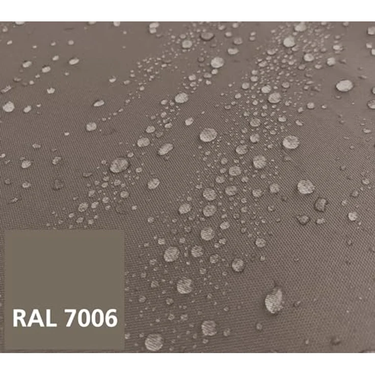 Quick Star Pavillonseitenteil Nizza, 250x190 cm, taupe, 2 tlg. Set mit Reißverschluss aus 100% Polyester – Bild 8