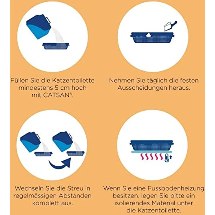 Catsan Katzenstreu Klumpstreu Ultra Plus, 1 Beutel (1 x 10 l) – Bild 3