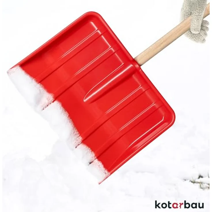 KOTARBAU® Schneeschaufel Kinder-Schneeschaufel Kinder Schneeschieber Kinderschaufel Holz Stiel mit Gesamtlänge 84 cm – Bild 5