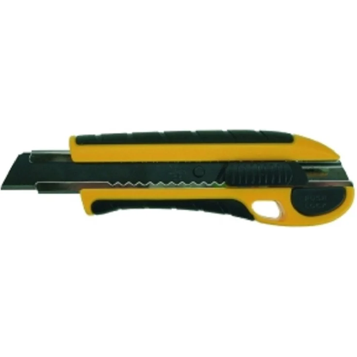 HaWe Cuttermesser KDS L-22, 1,80 cm Klinge, Automatik-Stopp, rutschfestes 2-Komponenten-Gehäuse