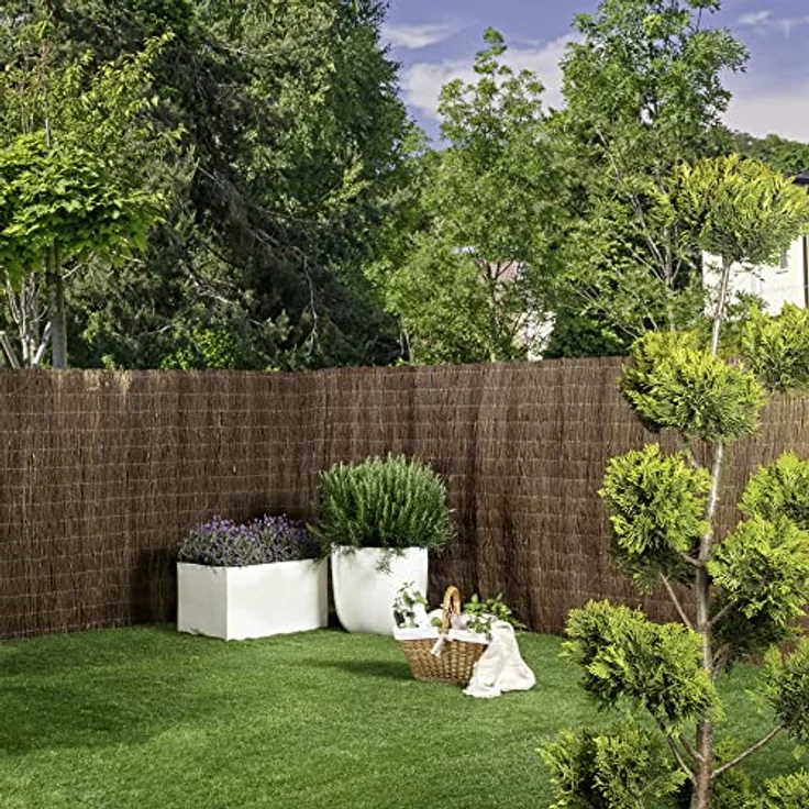 Windhager Sichtschutzmatte Brande de Bruyère ECO, naturbelassene Heidekrautzaunmatte, 1,5 x 3 m für Garten, Balkon und Terrasse – Bild 3