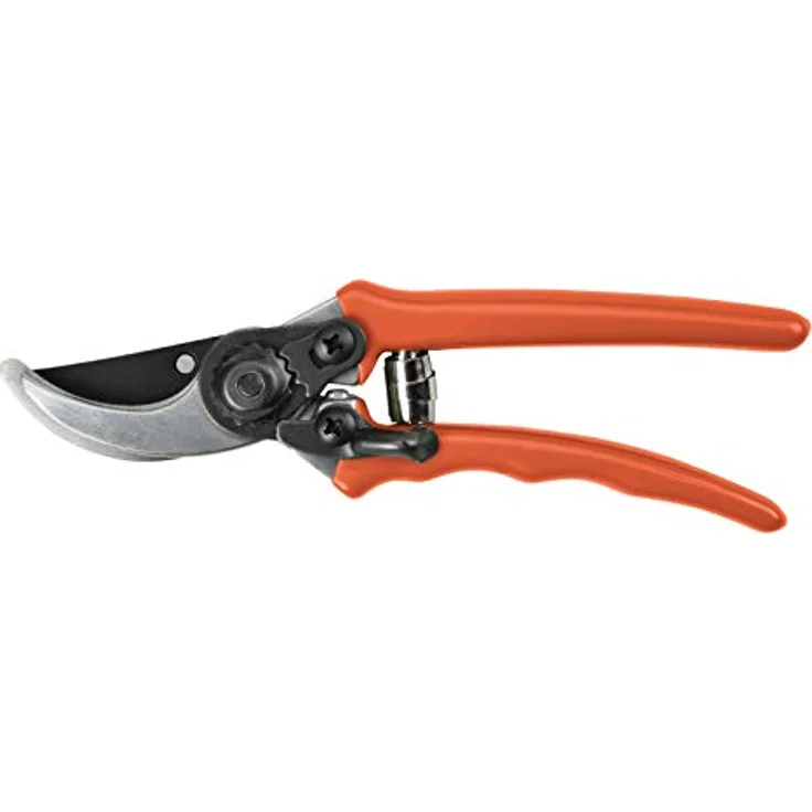 Burgon & Ball RHS Mikro-Gartenschere mit Terrakotta-Griff, 16 cm Länge, Orange