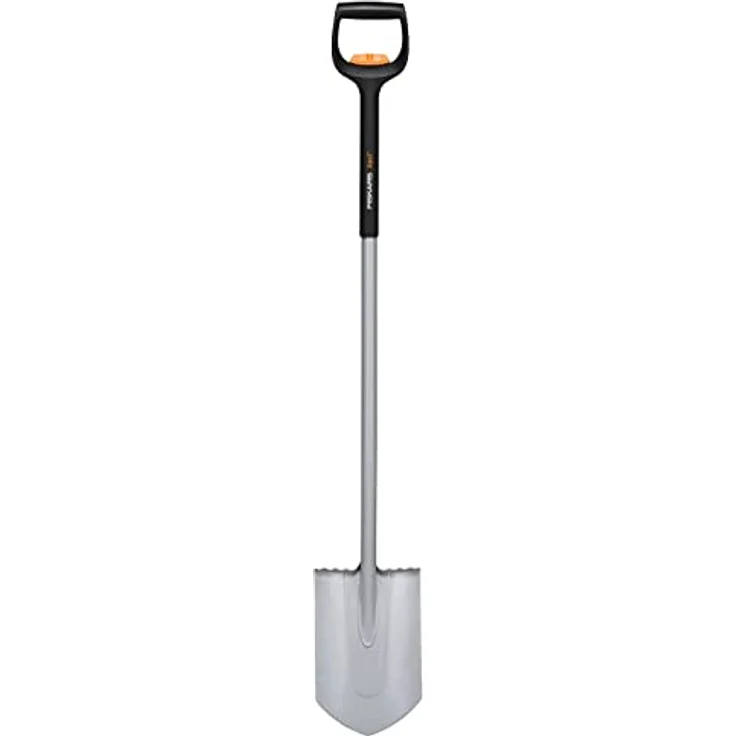 Fiskars Teleskop-Spaten für schwere, steinige Böden, Spitz, Länge: 111 - 130 cm, Verstärktes Borstahl-Blatt, Schwarz/Orange, Xact, 1066732 – Bild 1