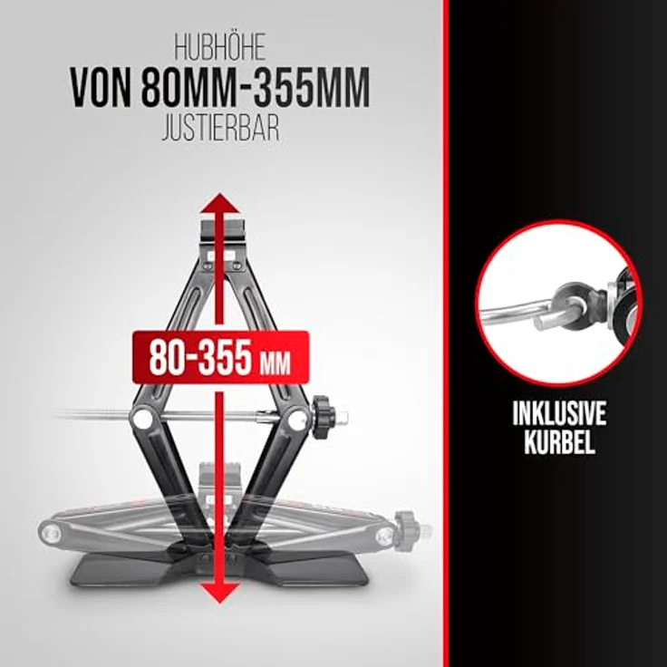 HEYNER OEM Wagenheber 1200 kg, kompatibel mit BMW 2er, X1, Mini Cooper F54/F60 (2017-2022), stabil und praktisch mit Aufbewahrungstasche – Bild 6