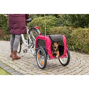 Nobby Fahrradanhänger SENLIMA S Für Hunde - Transport Bis 15kg, 53x60x60/117cm