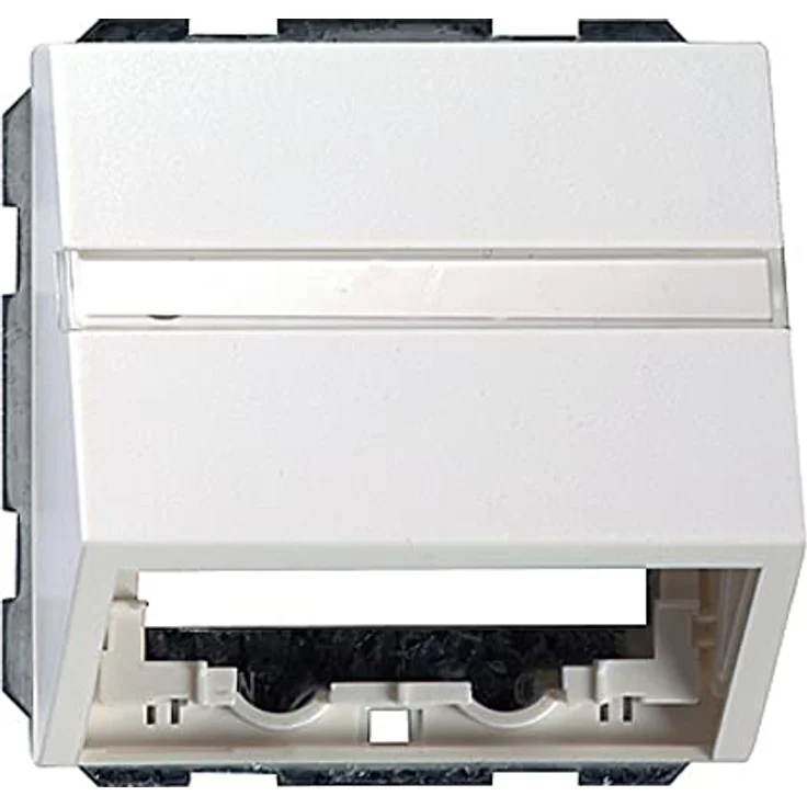 Gira 087003 Datenhaube Beschriftungsfeld mit Tragring, System 55, reinweiß – Bild 1