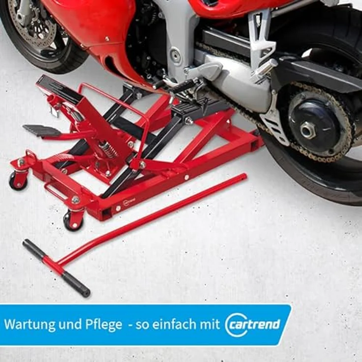 Cartrend Motorrad-Hebebühne Tragkraft 680 kg – Bild 5