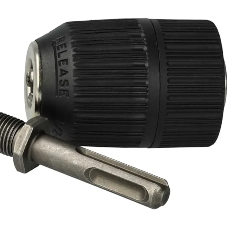 vhbw Schnellspannbohrfutter für Hikoki D13VL, D13VGWUZ, D13VB3LBZ, 2-13 mm Spannweite, schwarz, mit SDS Plus Adapter – Bild 7